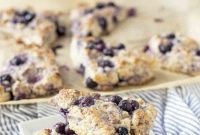 Effortless Sourdough Blueberry Scones