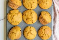 Spiced Sourdough Pumpkin Muffins