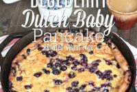 Golden Blueberry Cloud Pancake