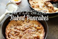 Warm Spiced Apple Baked Pancakes