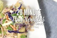 Whip Up Thai Peanut Noodles in 20 Minutes