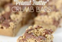 Chocolate Peanut Butter Crumb Bars