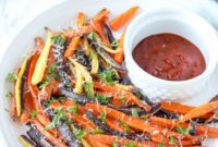 Crispy Healthy Baked Carrot Fries
