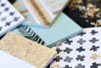 Shimmering Sips: DIY Gold Leaf Coasters