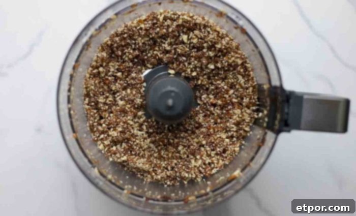 crumble topping in a food processor