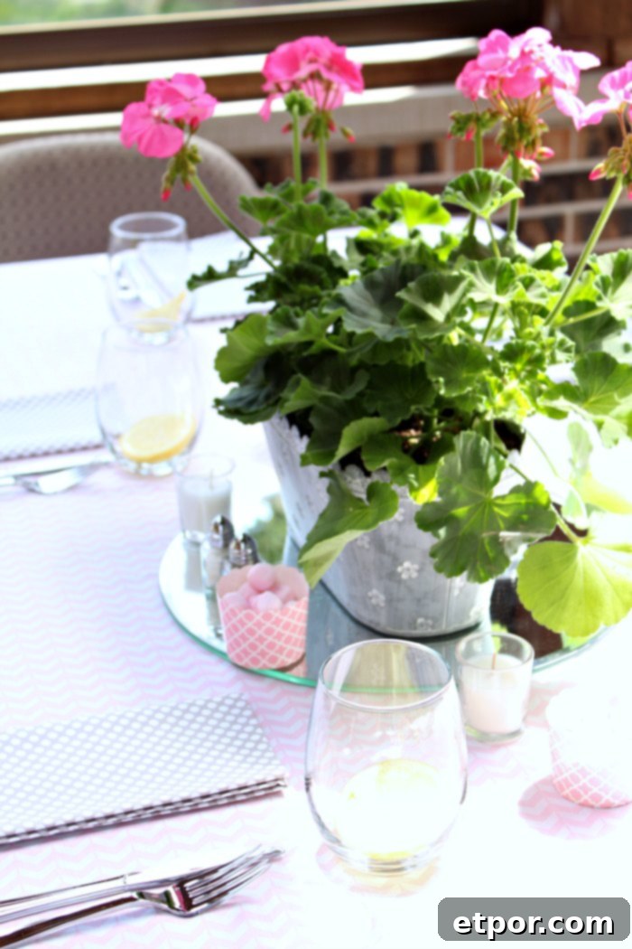 Trunkloads of Love: Pink & Gray Elephant Baby Shower 7 Pink and Gray Baby Shower Centerpieces