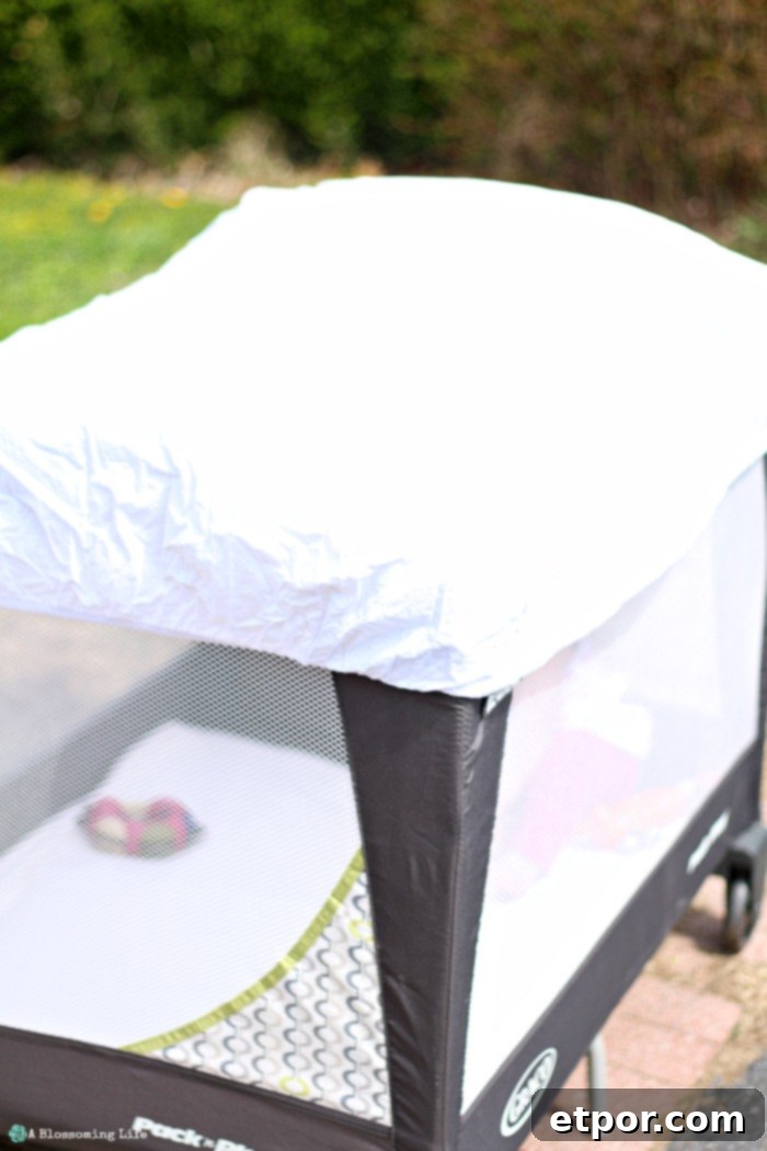 Green Thumbs, Tiny Hands: Gardening with a Baby 4 How to Garden with a baby- pack n play