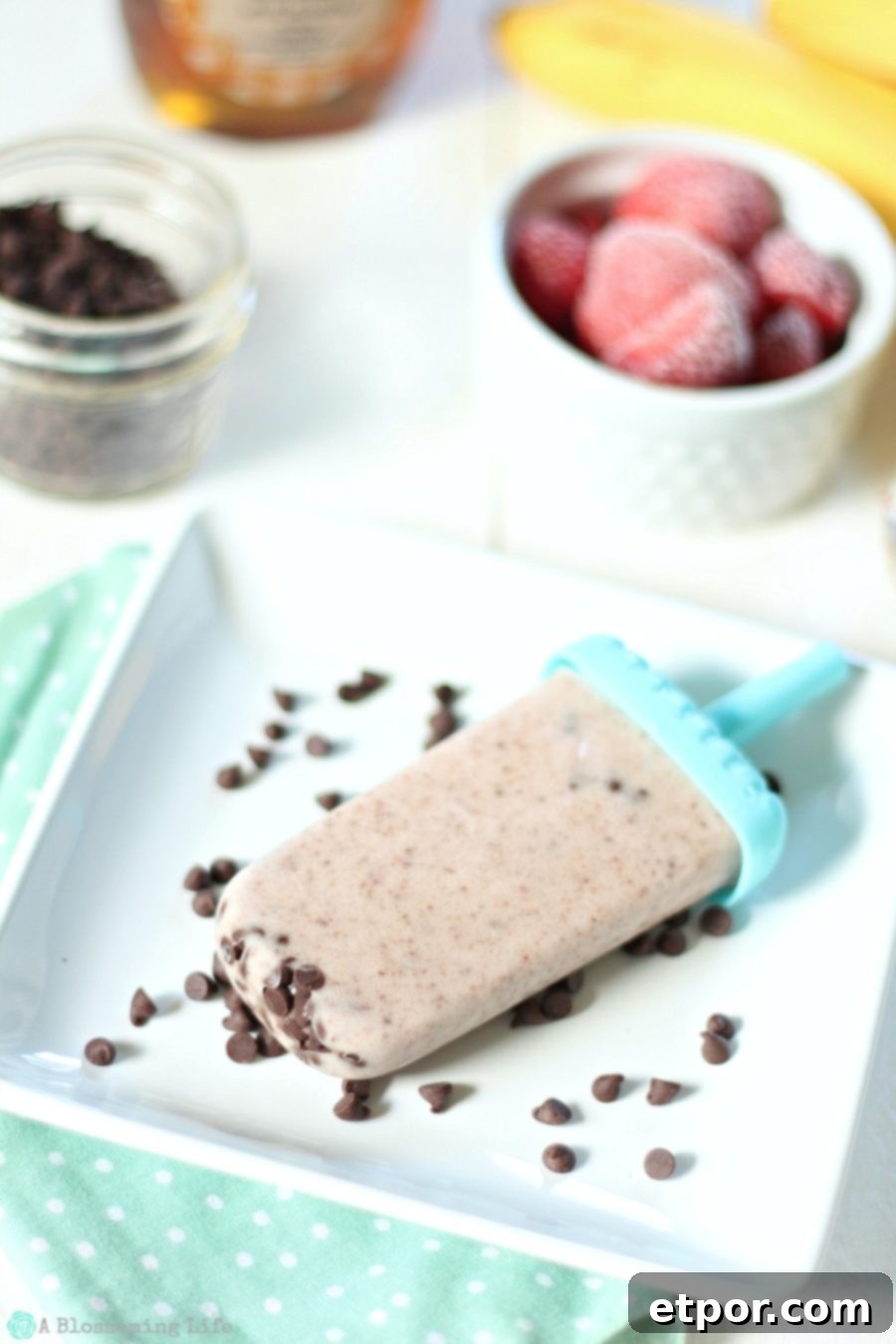 Banana Split Popsicles