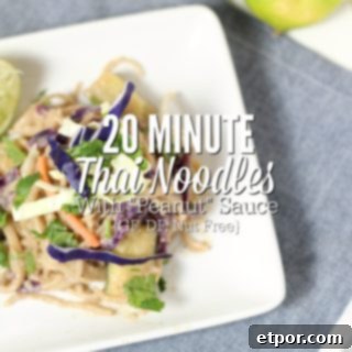 20 Minute Thai Noodles with Nut-Free 'Peanut' Sauce