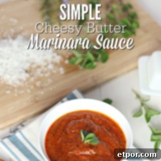 Simple Cheesy Butter Marinara Sauce