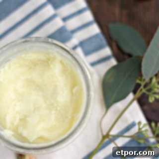 Homemade Boo Boo Balm in a glass jar