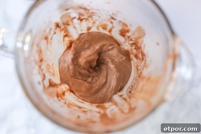 Chocolate Peanut Butter Banana Dream Freeze 8 Smooth and creamy chocolate peanut butter banana nice cream blended to perfection inside a blender.